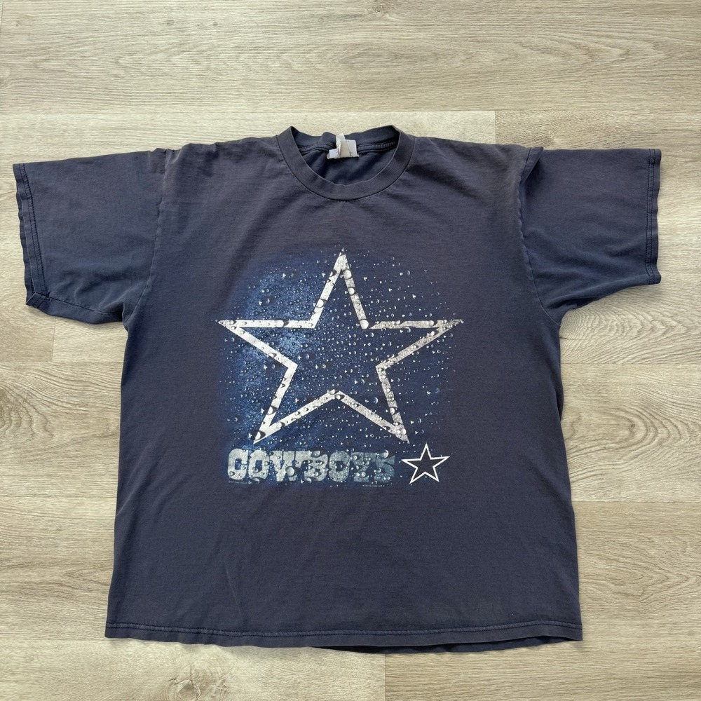 Vintage 1999 Dallas Cowboys T Shirt Mens XL CSA Faded Navy Star Graphic Tee NFL